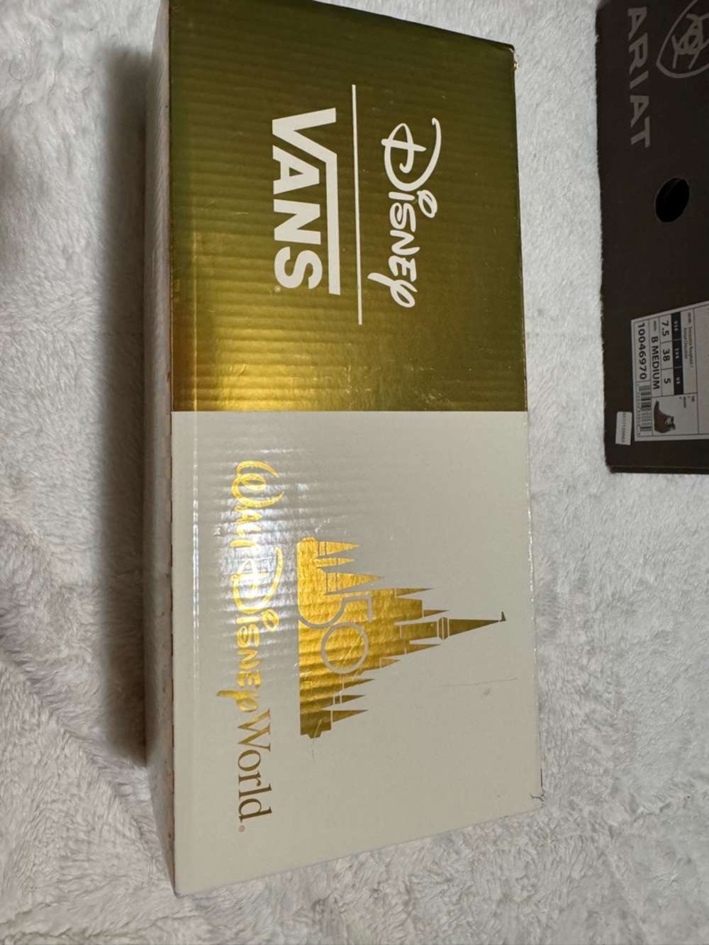 Vans x Disney Gold and White Collectible Shoe Box